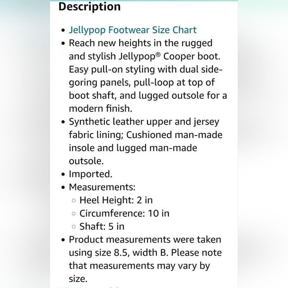 ✨️JellyPop, Women’s  Cooper Chnky Heel Boots, NWT,  Size 9.5✨️ - Picture 8 of 8